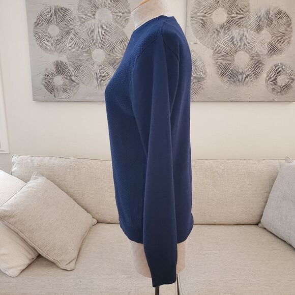 Calibrate Honeycomb Crewneck Sweater size Medium in Navy - Picture 6 of 12